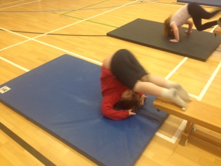 Miss MacDonald was very impressed by P4/5's gymnastics!